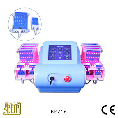 Lymph Drainage Stimulation Lipolaser Fat Reduction Equipment Blue ABS Case