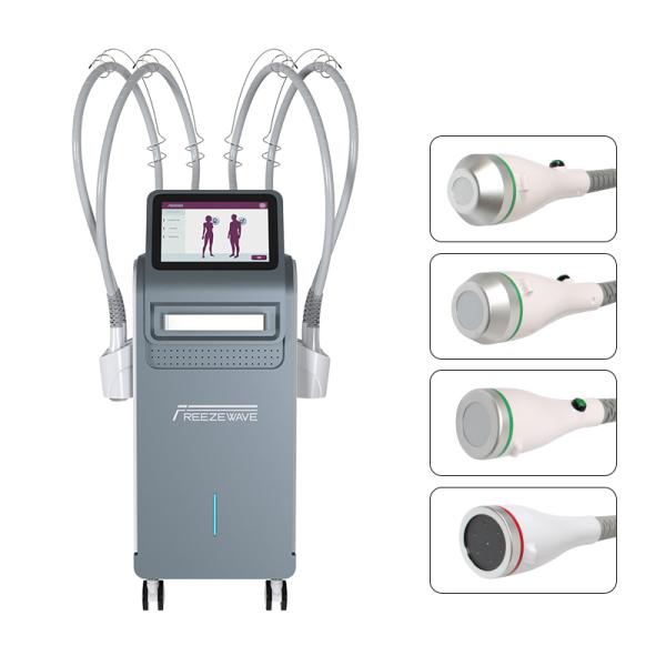 Newest 4 Probes 2.45GHz Freezewave Body Shaping and Skin Tightening Machine for Face & Arms